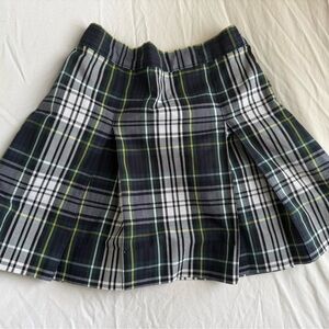 Kids Uniform Skirt in Navy, Green, White, Yellow